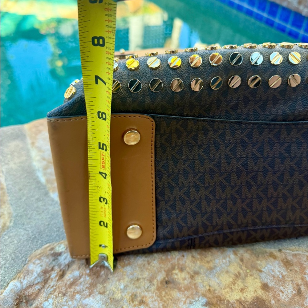 MICHAEL Michael Kors Brown Tote with Gold Accents - Picture 5 of 6